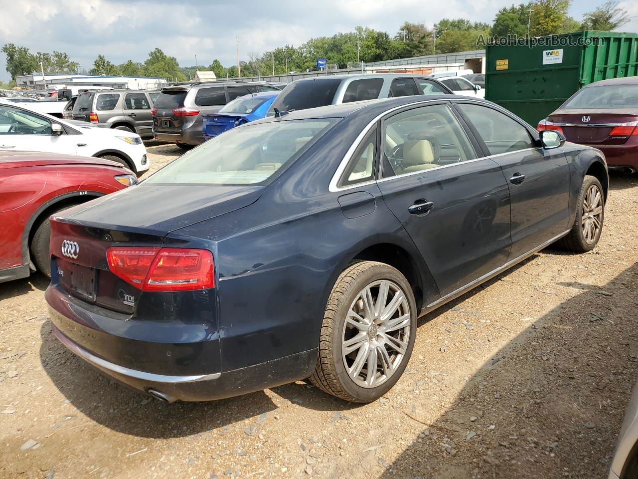 2014 Audi A8 L Tdi Quattro Blue vin: WAURMAFD6EN002080