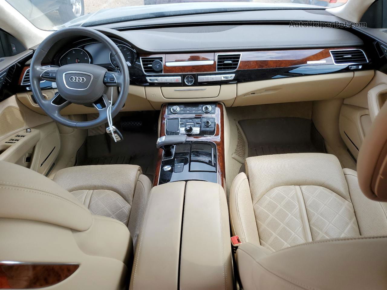 2014 Audi A8 L Tdi Quattro Синий vin: WAURMAFD6EN002080