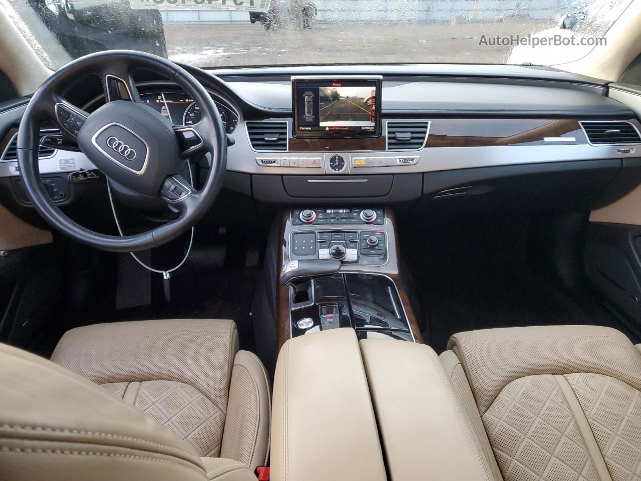 2014 Audi A8 L Tdi Quattro Синий vin: WAURMAFD6EN011362