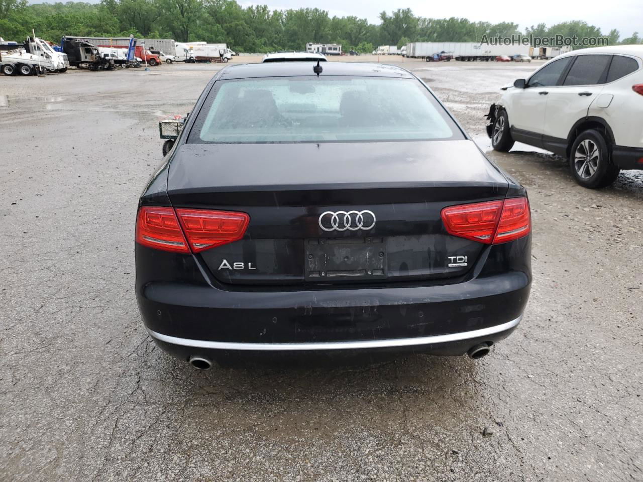 2014 Audi A8 L Tdi Quattro Black vin: WAURMAFD7EN000774