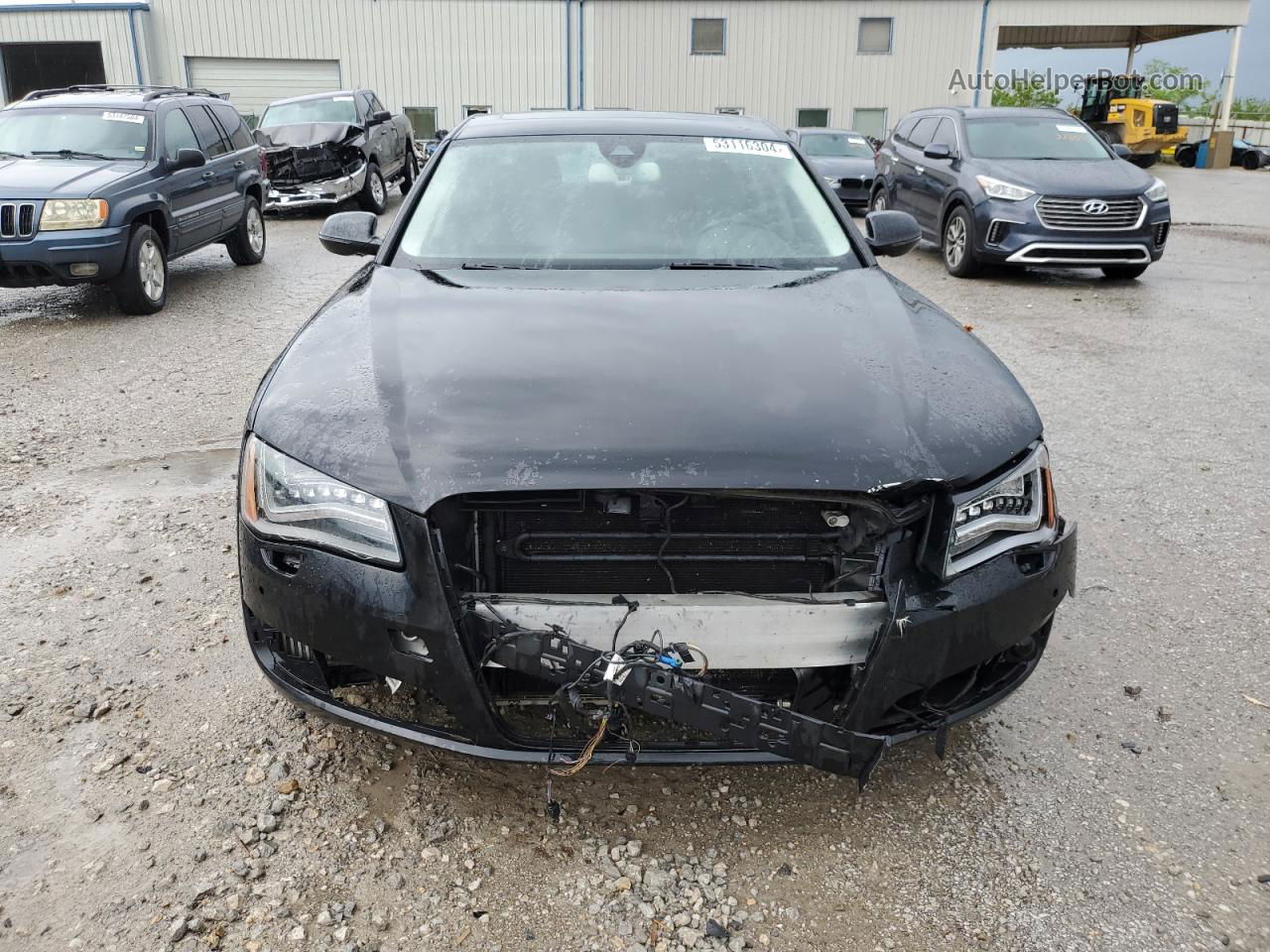 2014 Audi A8 L Tdi Quattro Black vin: WAURMAFD7EN000774