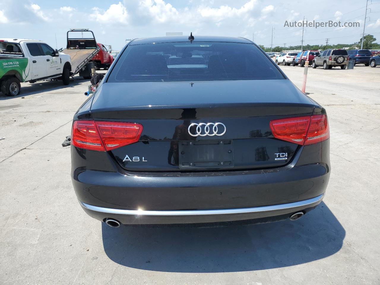 2014 Audi A8 L Tdi Quattro Black vin: WAURMAFD7EN007689