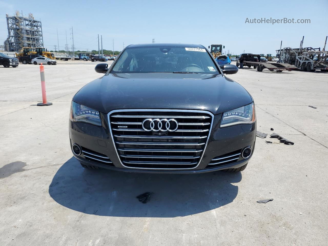 2014 Audi A8 L Tdi Quattro Black vin: WAURMAFD7EN007689