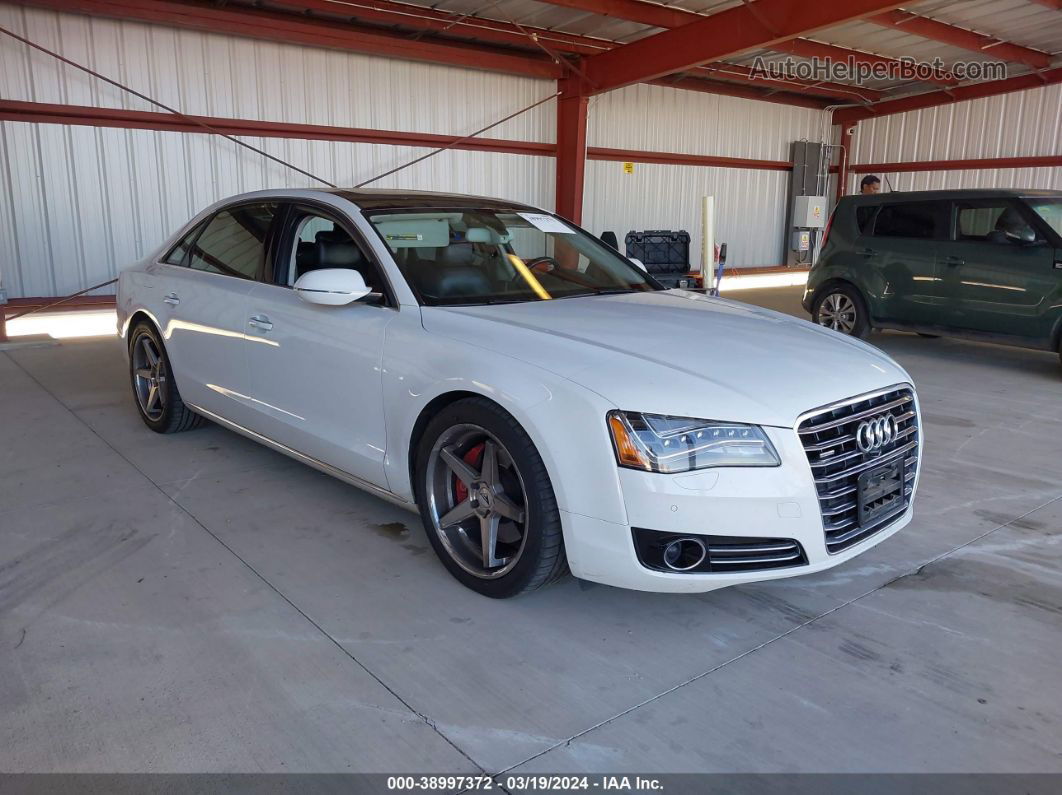 2014 Audi A8 L 3.0 Tdi White vin: WAURMAFD8EN002078