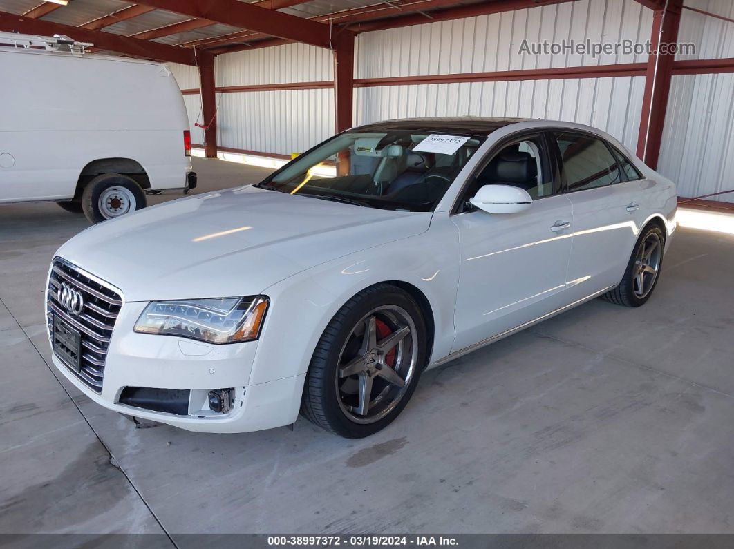 2014 Audi A8 L 3.0 Tdi White vin: WAURMAFD8EN002078