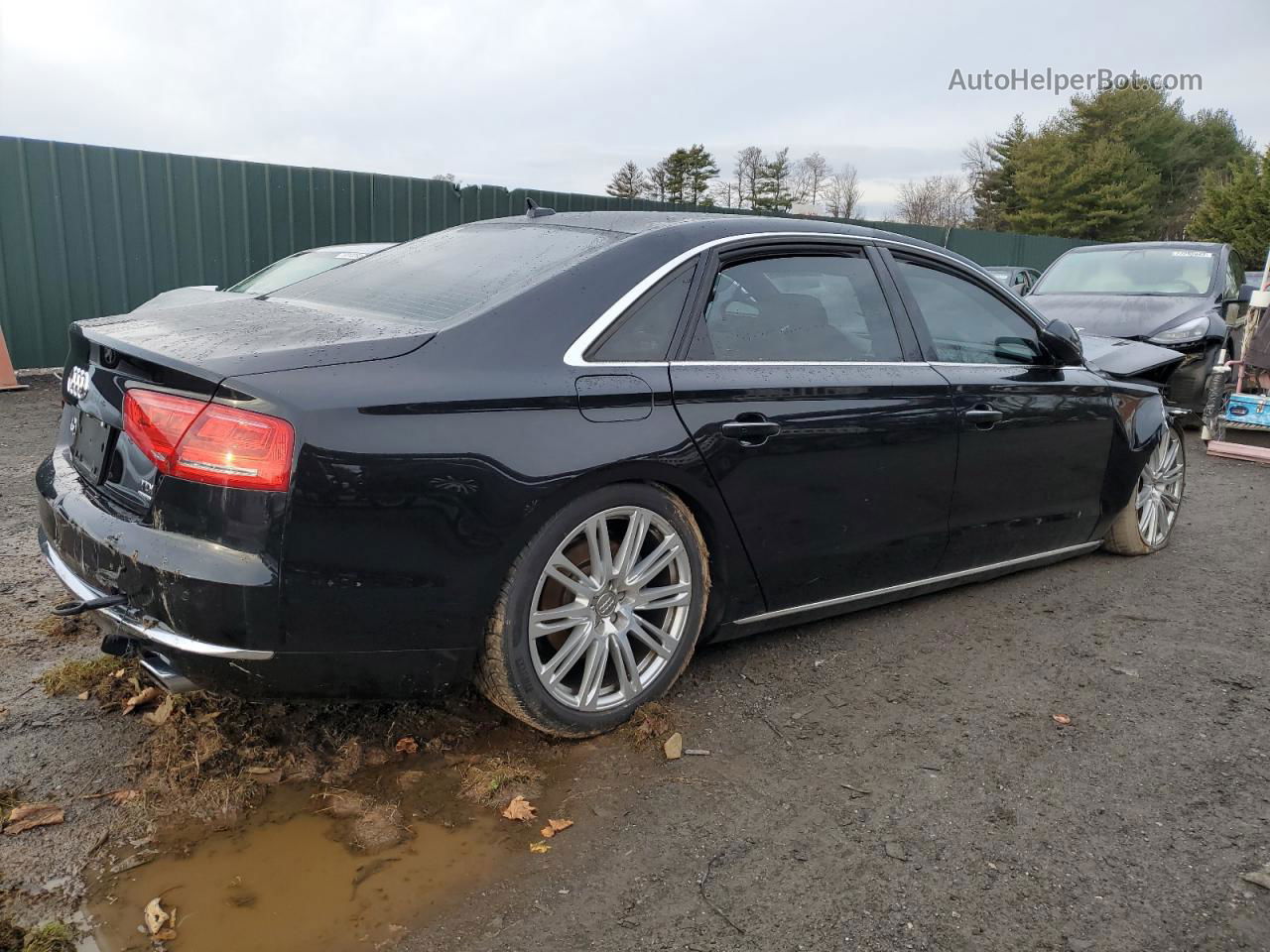 2014 Audi A8 L Tdi Quattro Black vin: WAURMAFD8EN004624