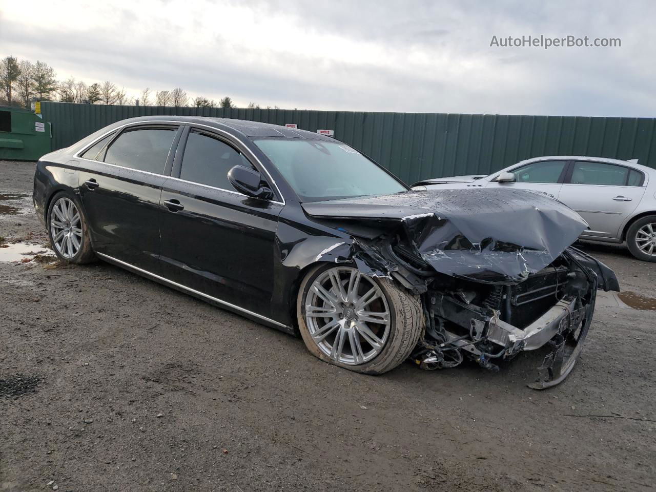 2014 Audi A8 L Tdi Quattro Black vin: WAURMAFD8EN004624