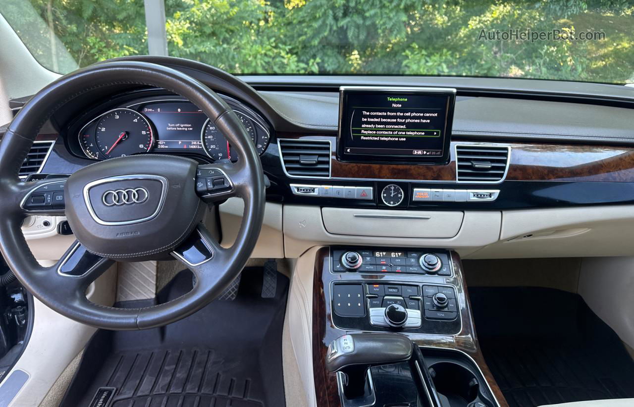 2014 Audi A8 L Tdi Quattro Черный vin: WAURMAFD8EN005787