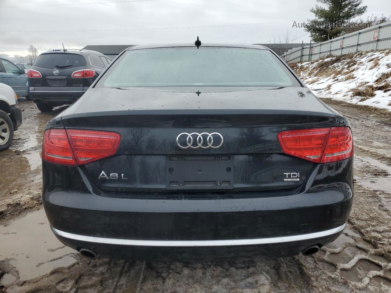 2014 Audi A8 L Tdi Quattro Black vin: WAURMAFD9EN001019