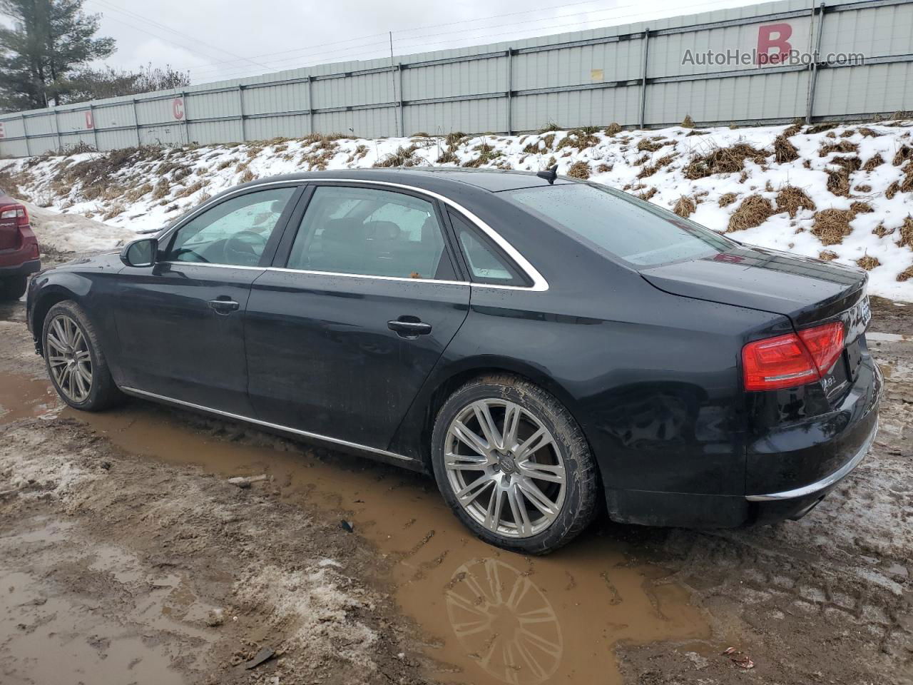 2014 Audi A8 L Tdi Quattro Black vin: WAURMAFD9EN001019