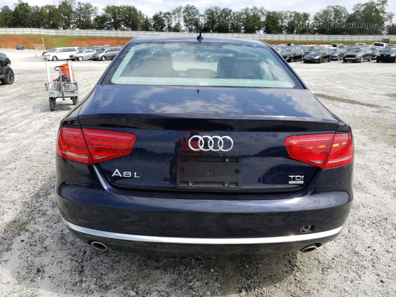 2014 Audi A8 L Tdi Quattro Blue vin: WAURMAFD9EN001215