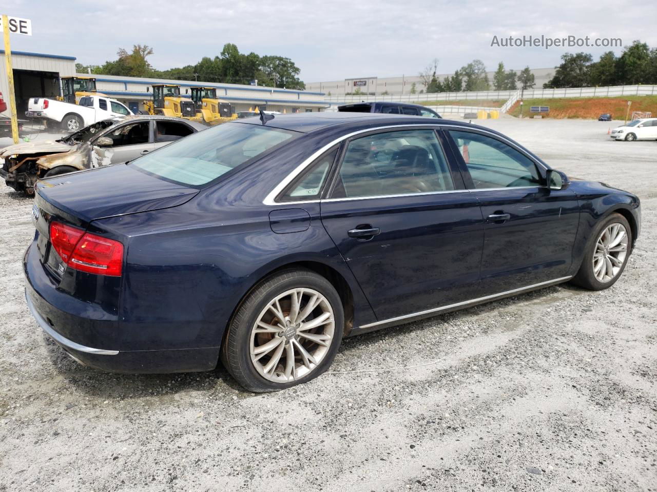 2014 Audi A8 L Tdi Quattro Blue vin: WAURMAFD9EN001215