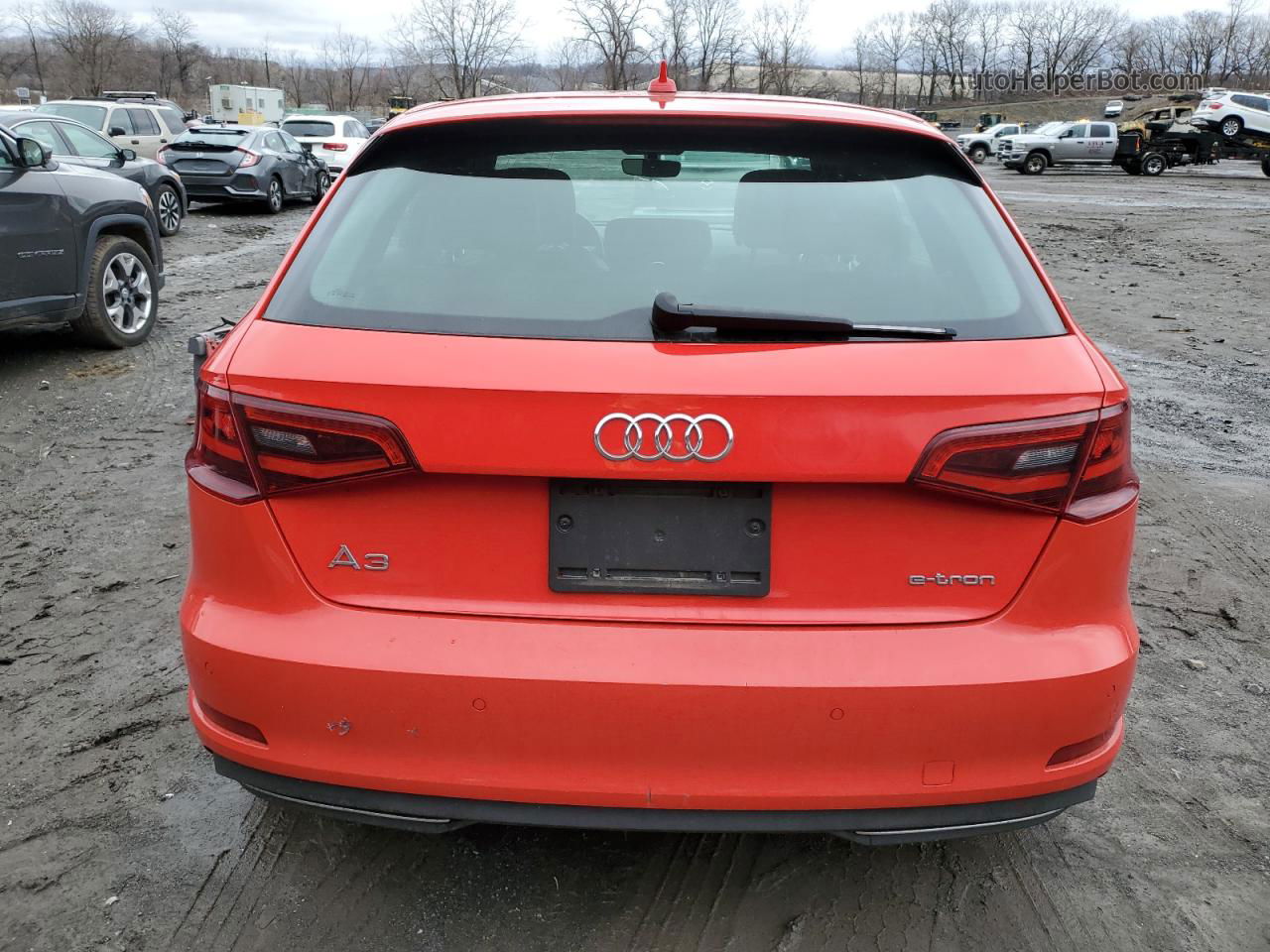 2016 Audi A3 E-tron Premium Plus Red vin: WAUTPBFF1GA032599