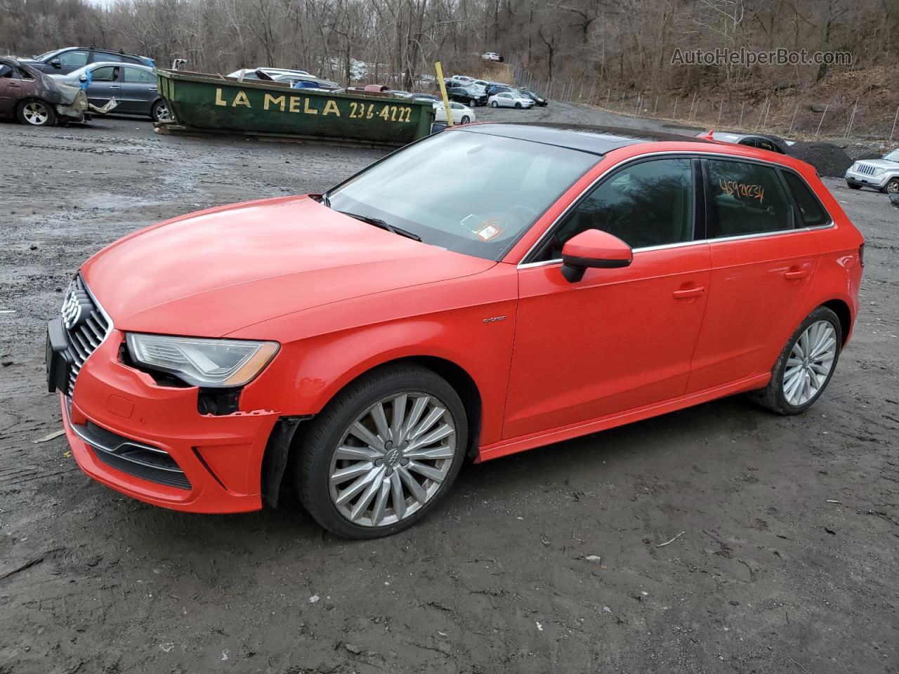 2016 Audi A3 E-tron Premium Plus Red vin: WAUTPBFF1GA032599