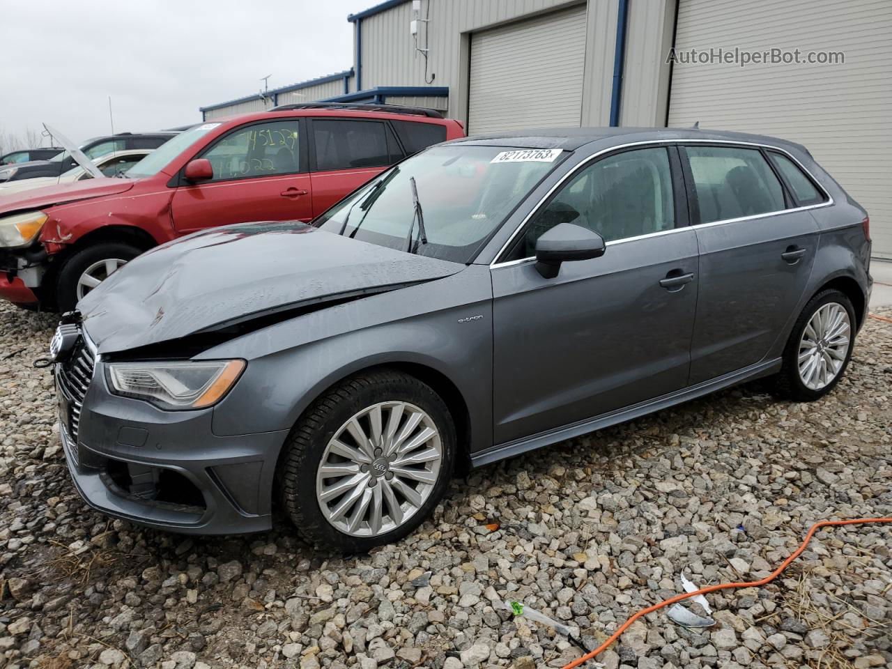 2016 Audi A3 E-tron Premium Plus Gray vin: WAUTPBFF6GA050015