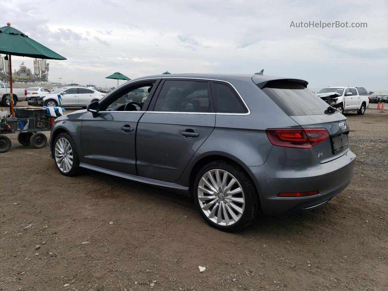 2016 Audi A3 E-tron Premium Plus Gray vin: WAUTPBFF6GA105739