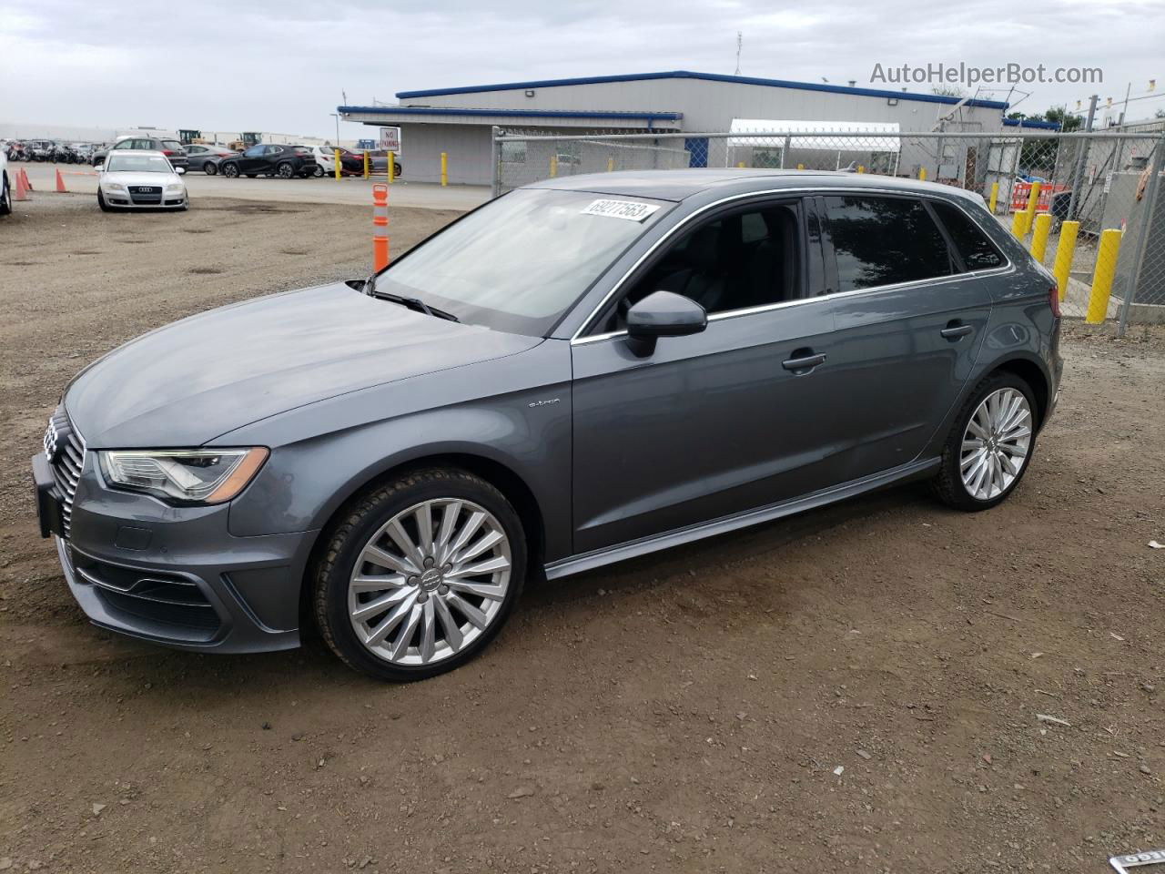 2016 Audi A3 E-tron Premium Plus Gray vin: WAUTPBFF6GA105739