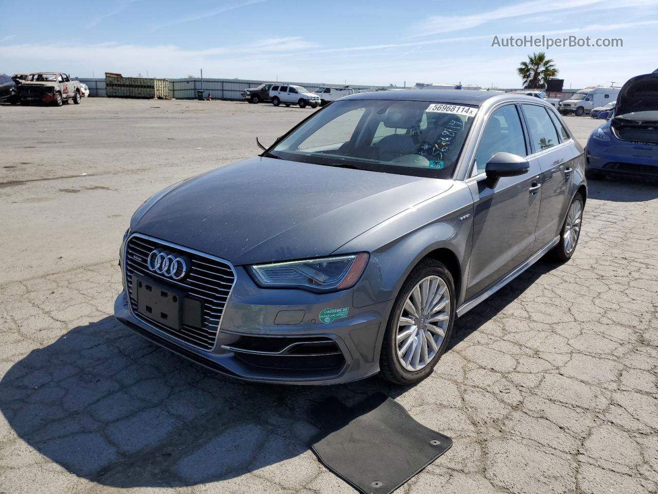 2016 Audi A3 E-tron Premium Plus Gray vin: WAUTPBFF7GA068135