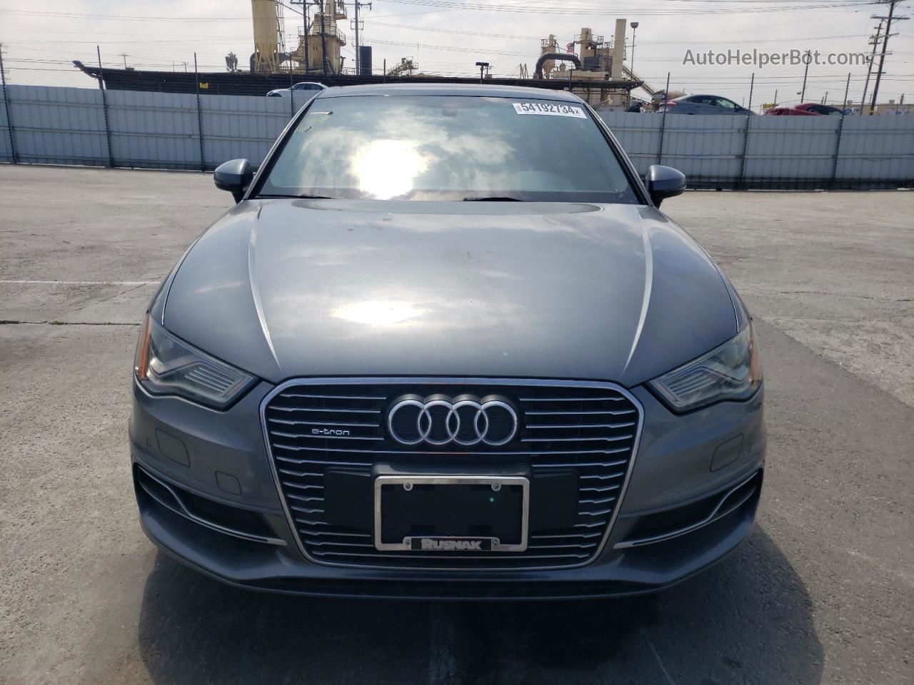 2016 Audi A3 E-tron Premium Plus Gray vin: WAUTPBFF9GA098267