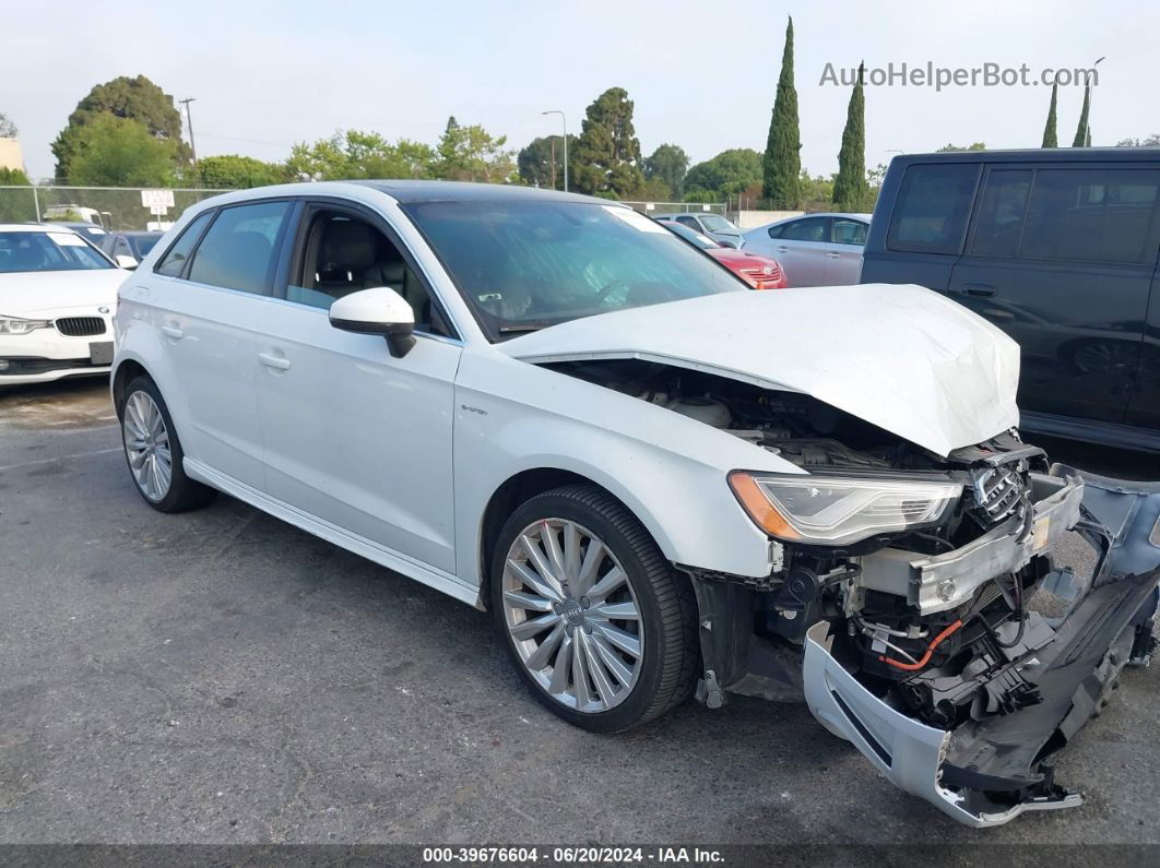 2016 Audi A3 E-tron 1.4t Premium White vin: WAUTPBFFXGA036358