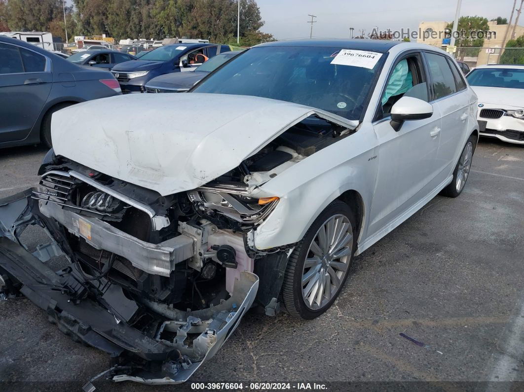 2016 Audi A3 E-tron 1.4t Premium White vin: WAUTPBFFXGA036358