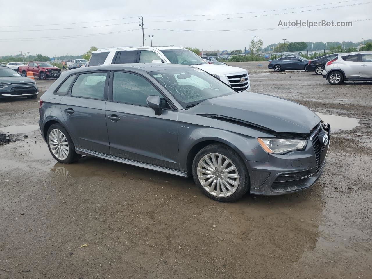 2016 Audi A3 E-tron Premium Charcoal vin: WAUUPBFF2GA092668