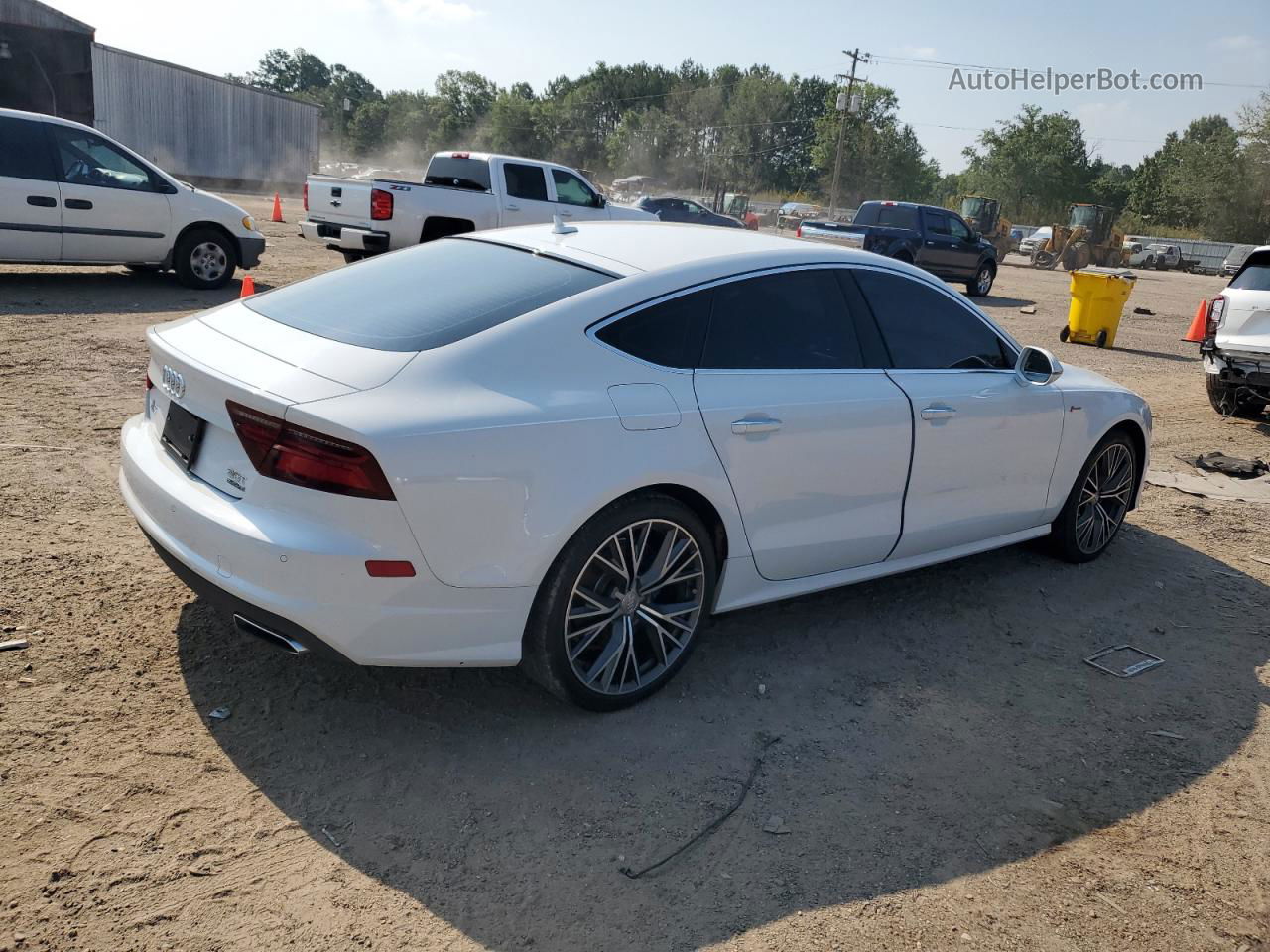 2018 Audi A7 Premium Plus White vin: WAUW3AFC1JN014497