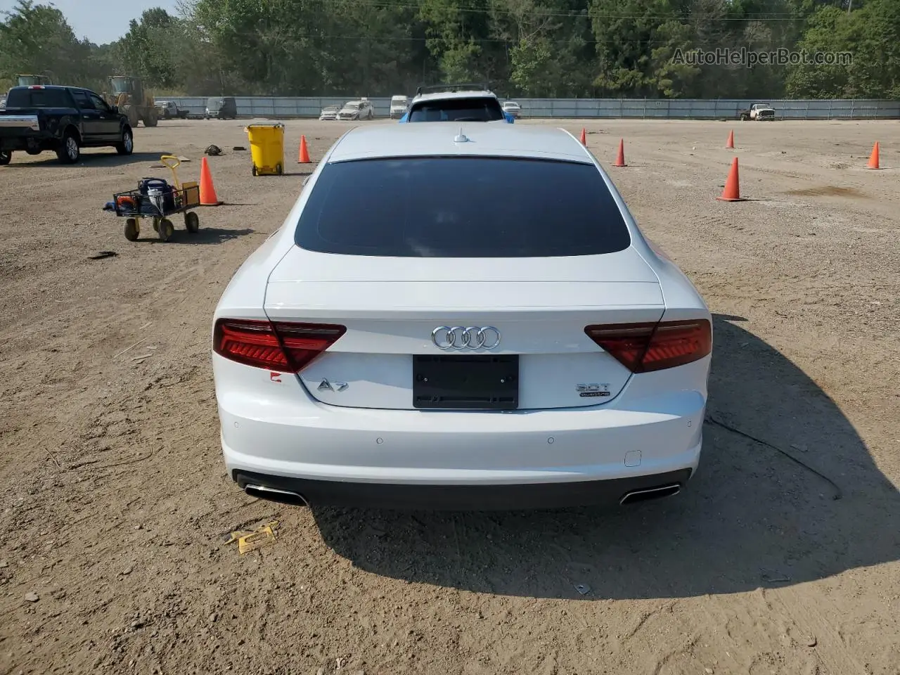 2018 Audi A7 Premium Plus White vin: WAUW3AFC1JN014497