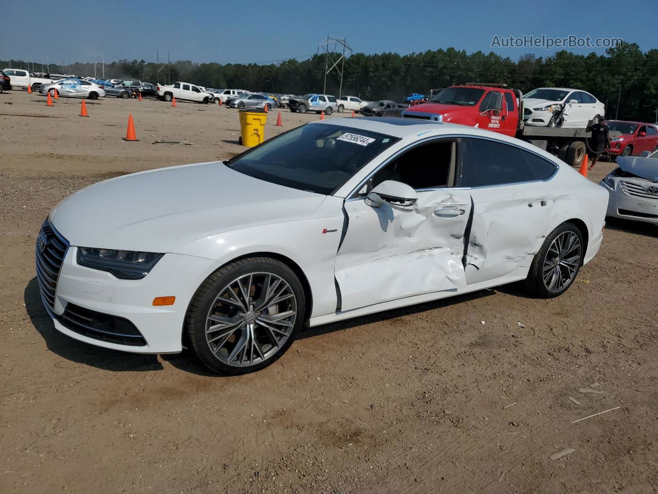 2018 Audi A7 Premium Plus White vin: WAUW3AFC1JN014497