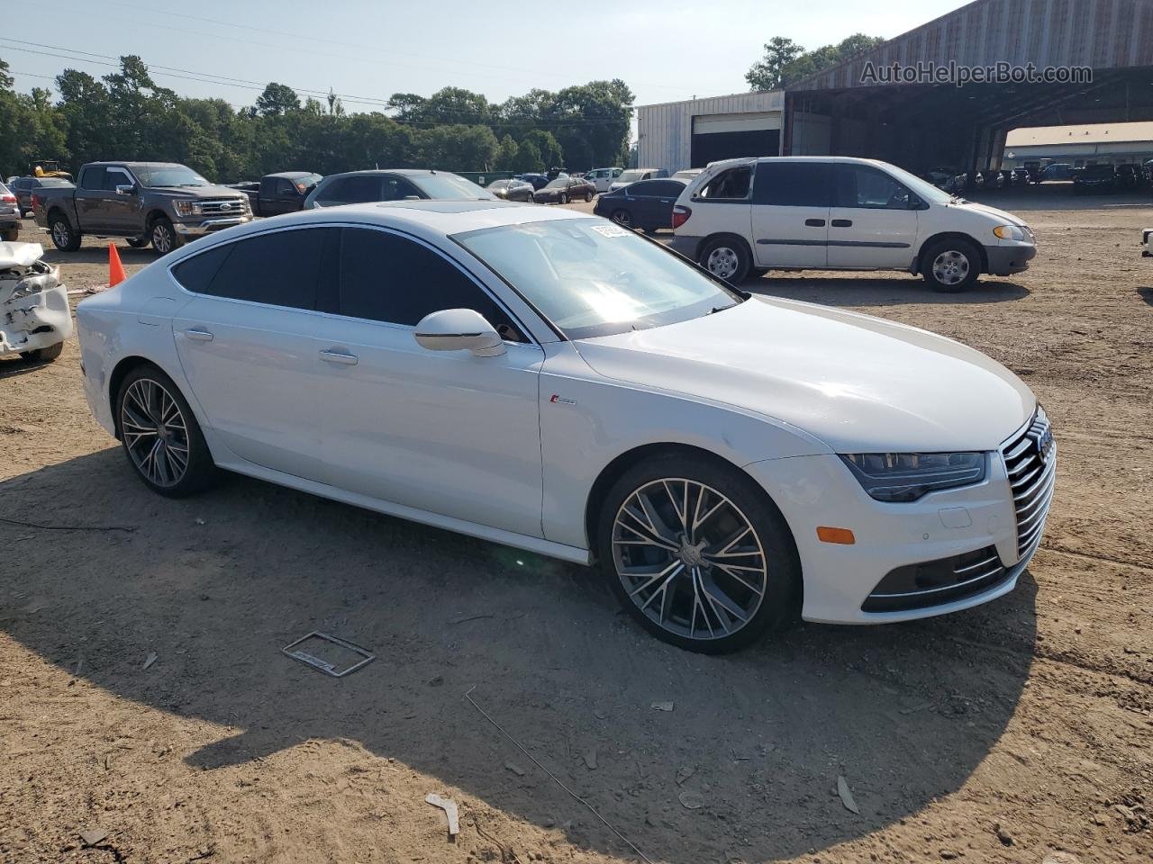 2018 Audi A7 Premium Plus White vin: WAUW3AFC1JN014497