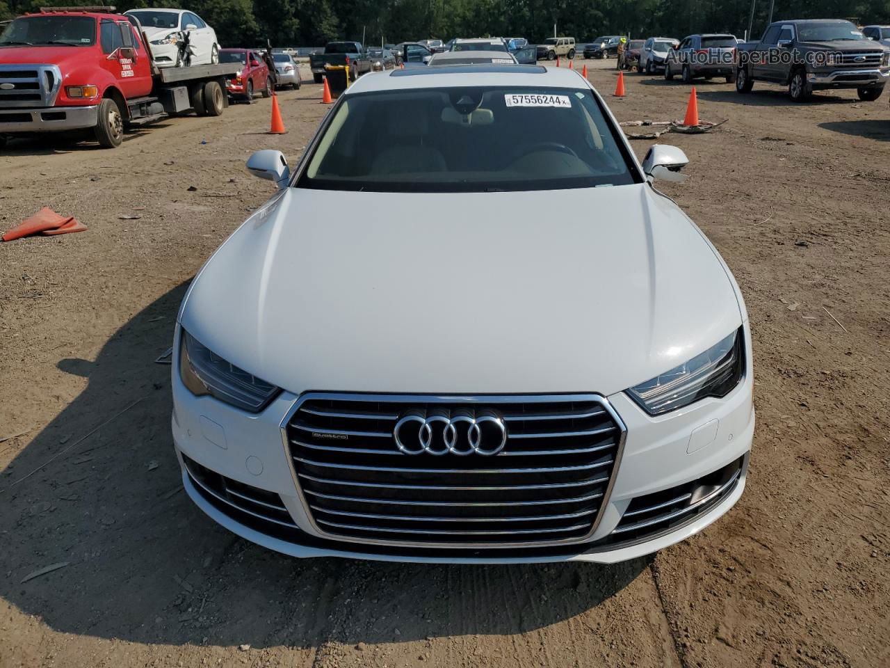 2018 Audi A7 Premium Plus Белый vin: WAUW3AFC1JN014497