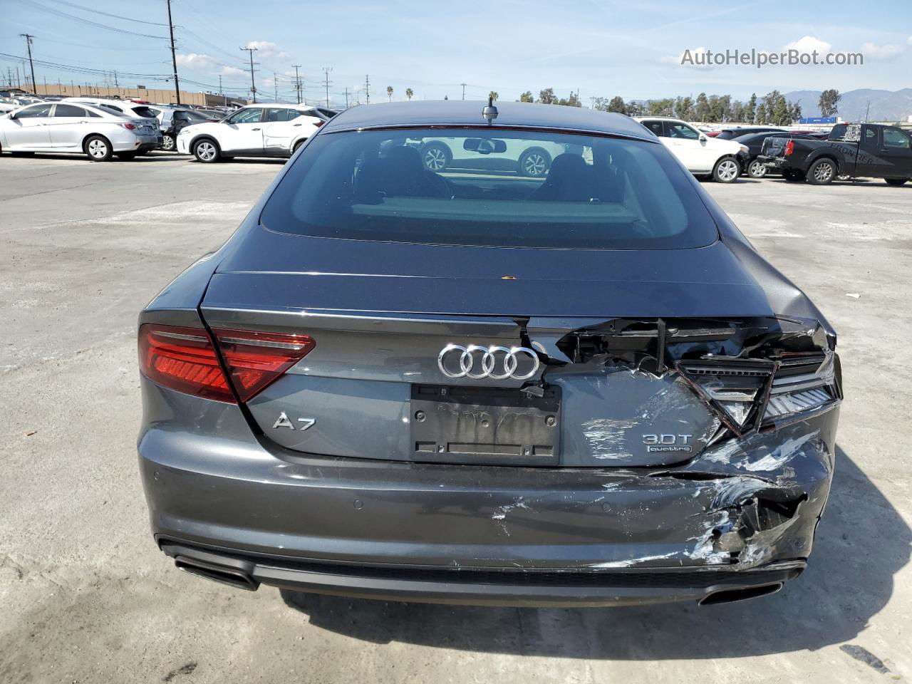 2018 Audi A7 Premium Plus Gray vin: WAUW3AFC1JN069371