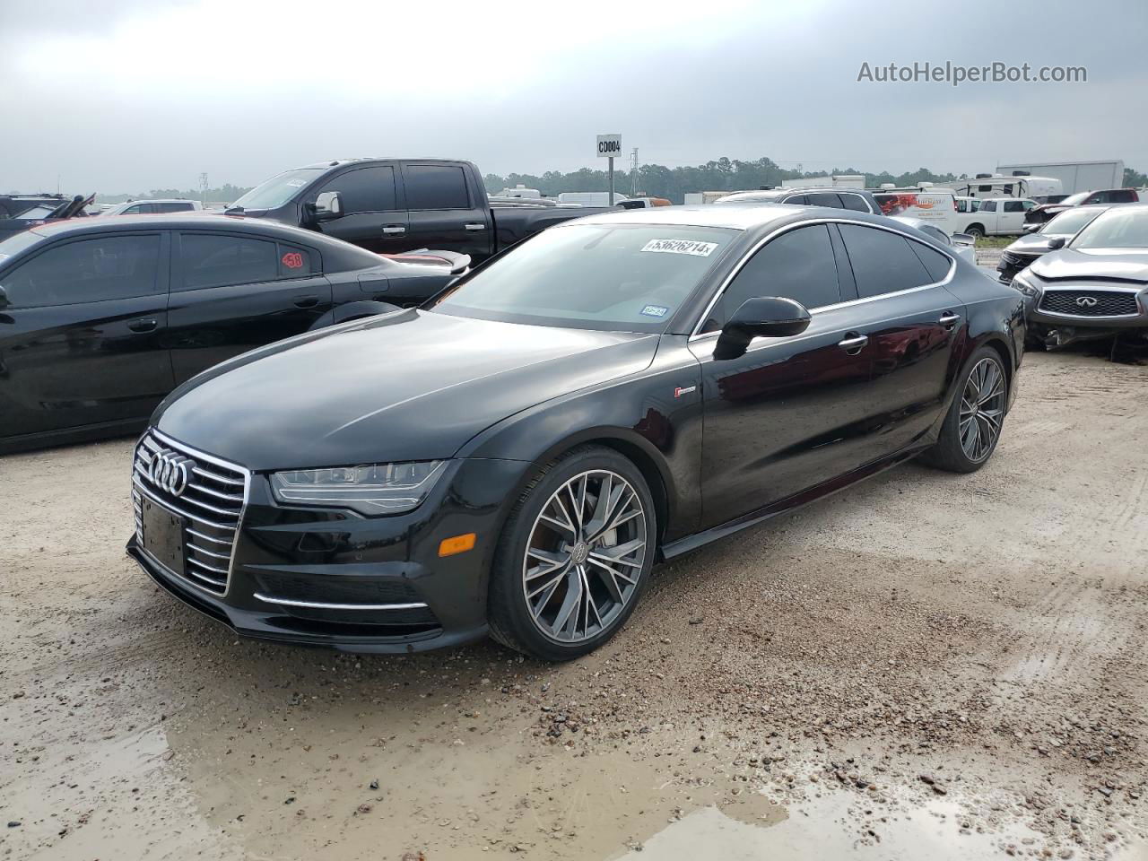 2018 Audi A7 Premium Plus Черный vin: WAUW3AFC3JN044570