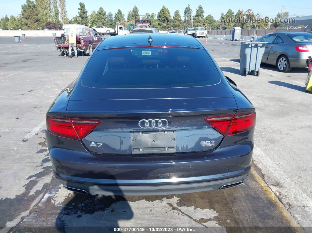 2018 Audi A7 Premium Plus Темно-синий vin: WAUW3AFC3JN093722