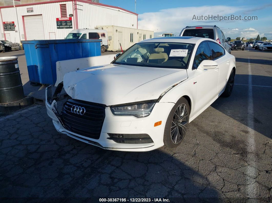 2018 Audi A7 3.0t Premium Plus White vin: WAUW3AFC4JN024683