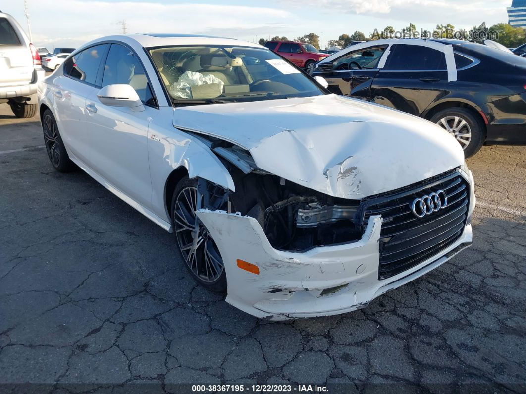 2018 Audi A7 3.0t Premium Plus White vin: WAUW3AFC4JN024683