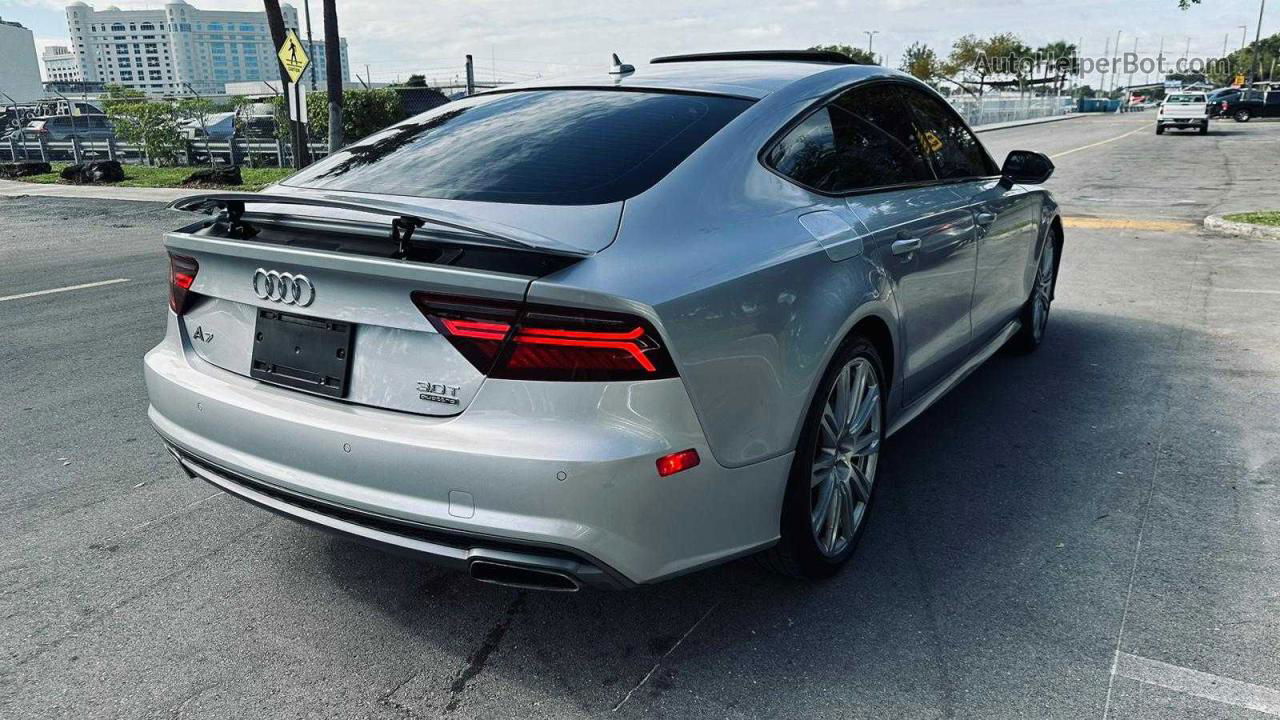 2018 Audi A7 Premium Plus Серебряный vin: WAUW3AFC8JN065804