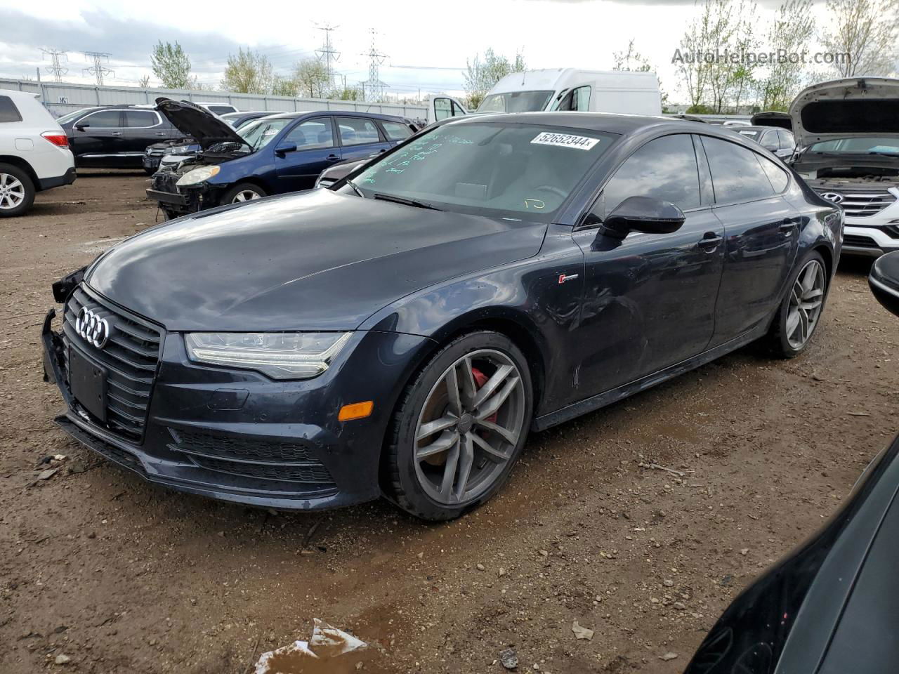 2018 Audi A7 Premium Plus Черный vin: WAUW3AFC8JN085244