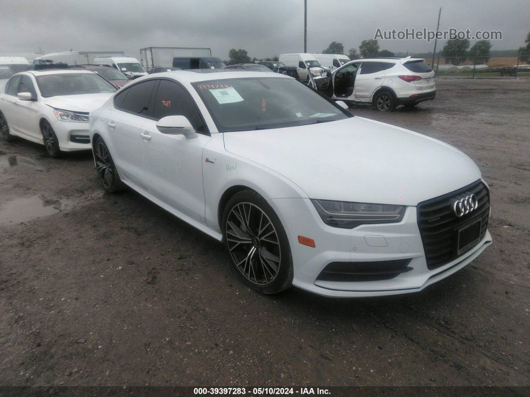 2018 Audi A7 3.0t Premium Plus White vin: WAUW3AFC9JN050017