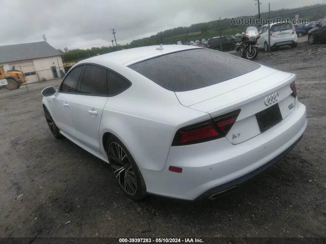 2018 Audi A7 3.0t Premium Plus White vin: WAUW3AFC9JN050017