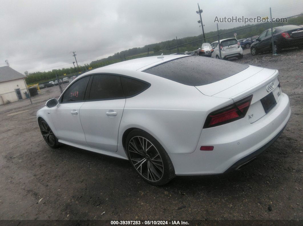 2018 Audi A7 3.0t Premium Plus White vin: WAUW3AFC9JN050017