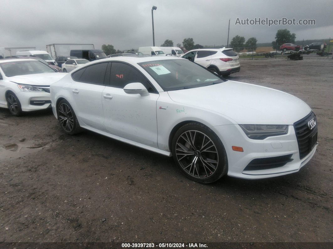 2018 Audi A7 3.0t Premium Plus White vin: WAUW3AFC9JN050017