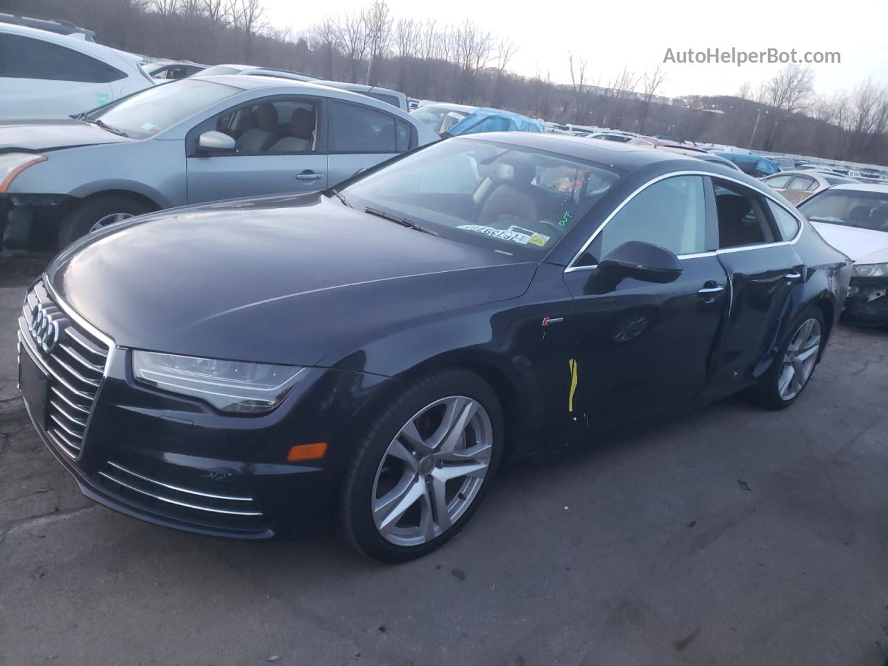 2018 Audi A7 Premium Plus Синий vin: WAUW3AFC9JN072292