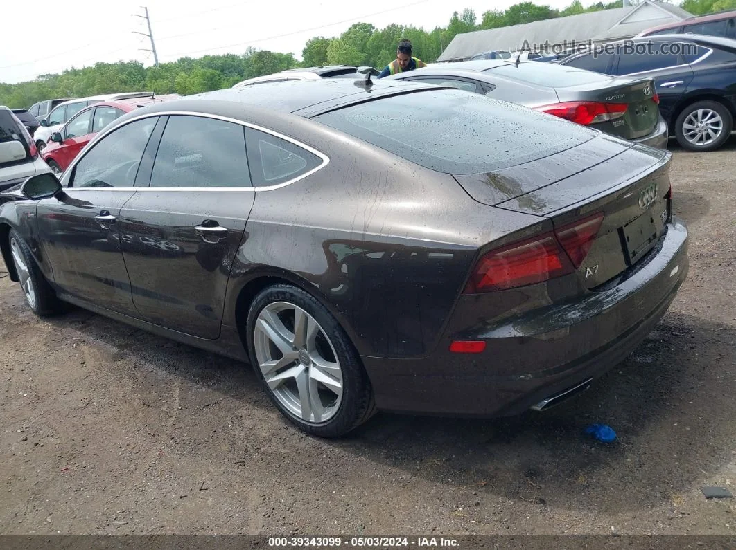 2018 Audi A7 3.0t Premium Plus Brown vin: WAUW3AFCXJN090672