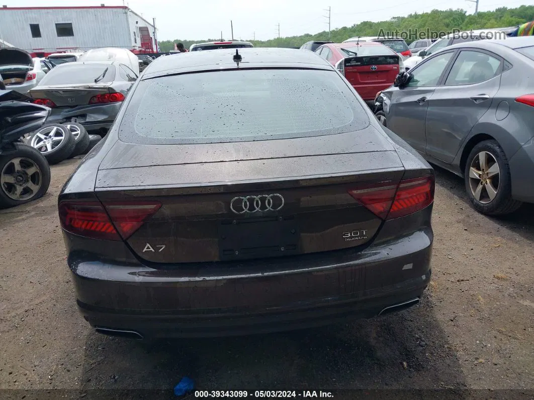 2018 Audi A7 3.0t Premium Plus Brown vin: WAUW3AFCXJN090672