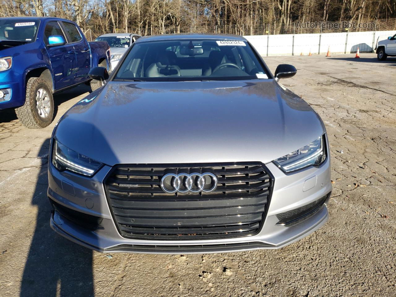 2018 Audi A7 Premium Plus Silver vin: WAUW3BFC8JN090059