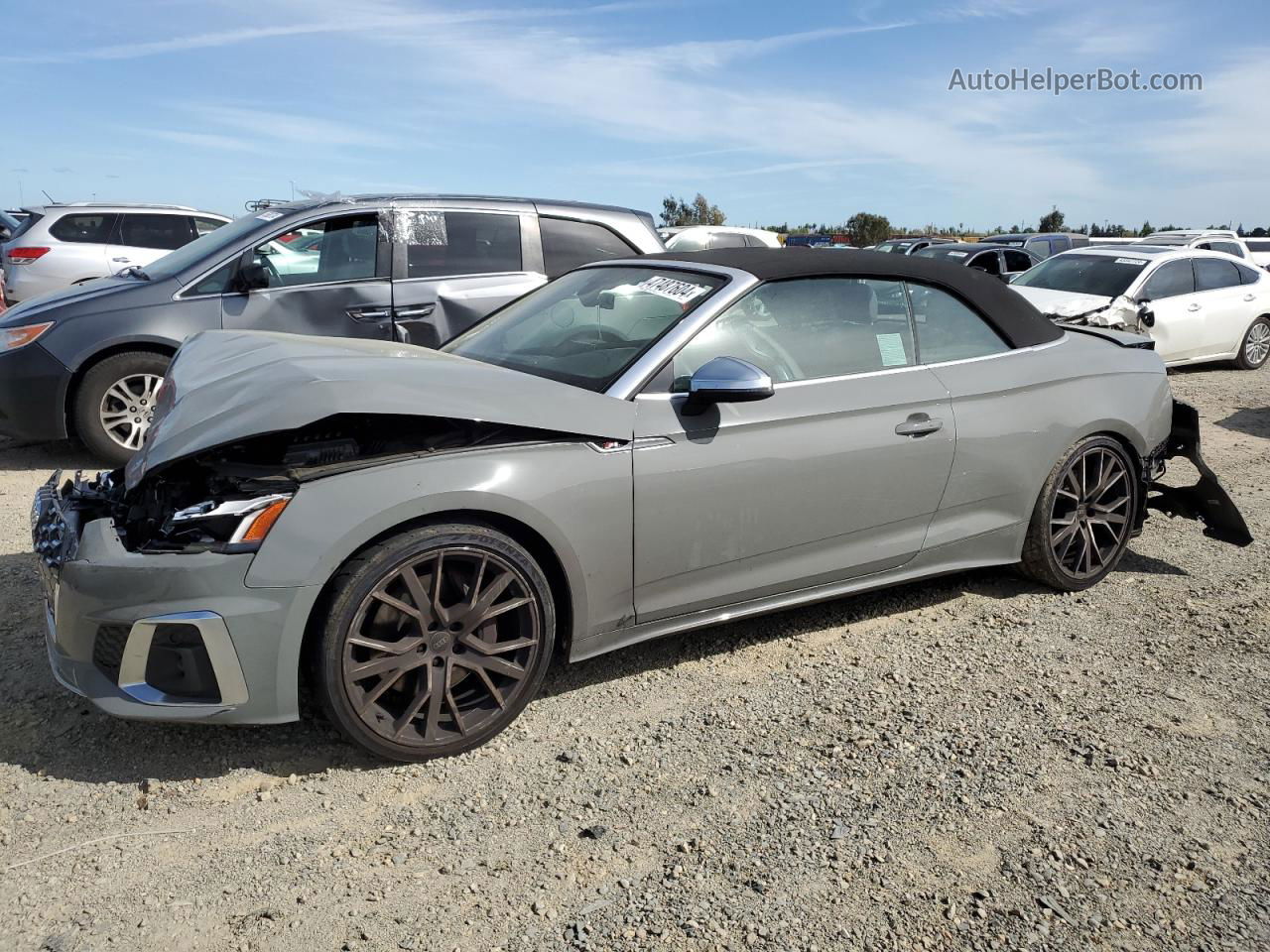 2022 Audi S5 Premium Plus Gray vin: WAUW4GF53NN001208