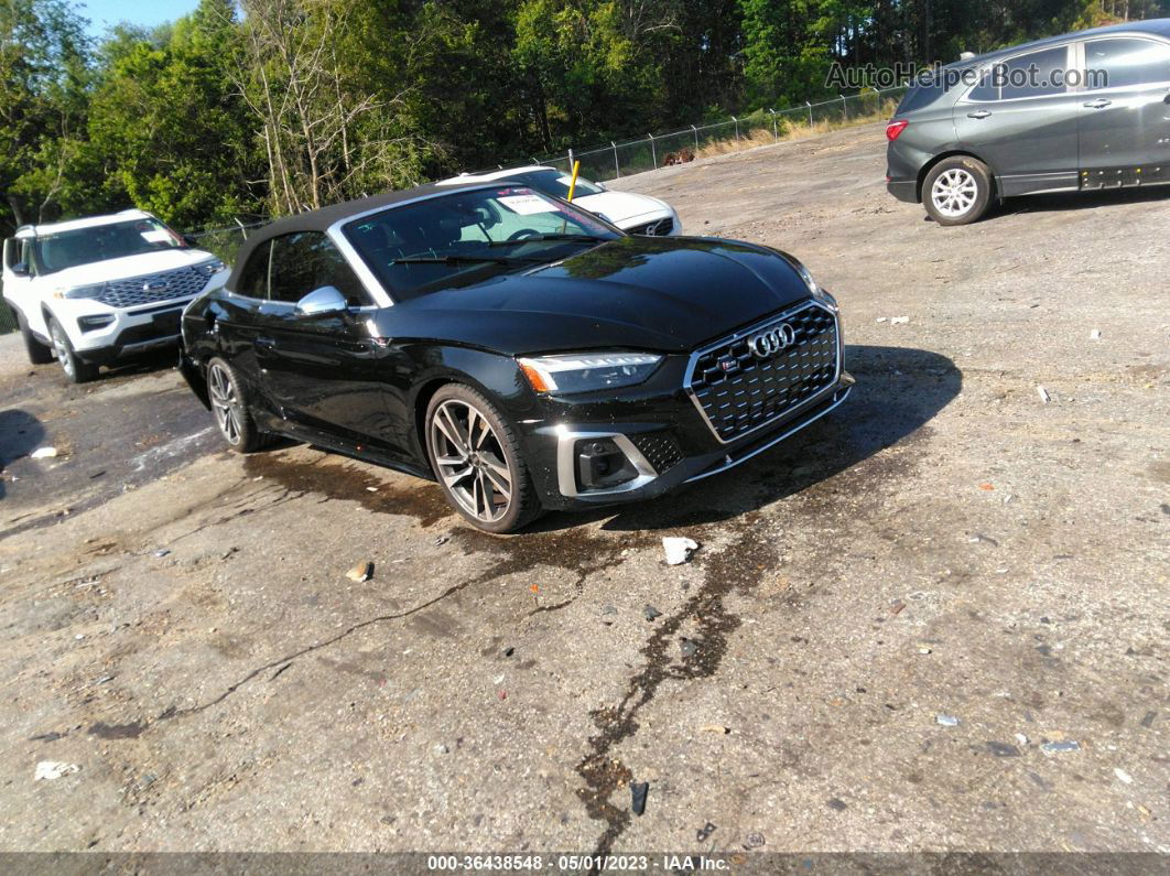 2022 Audi S5 Cabriolet Premium Plus Black vin: WAUW4GF54NN000892