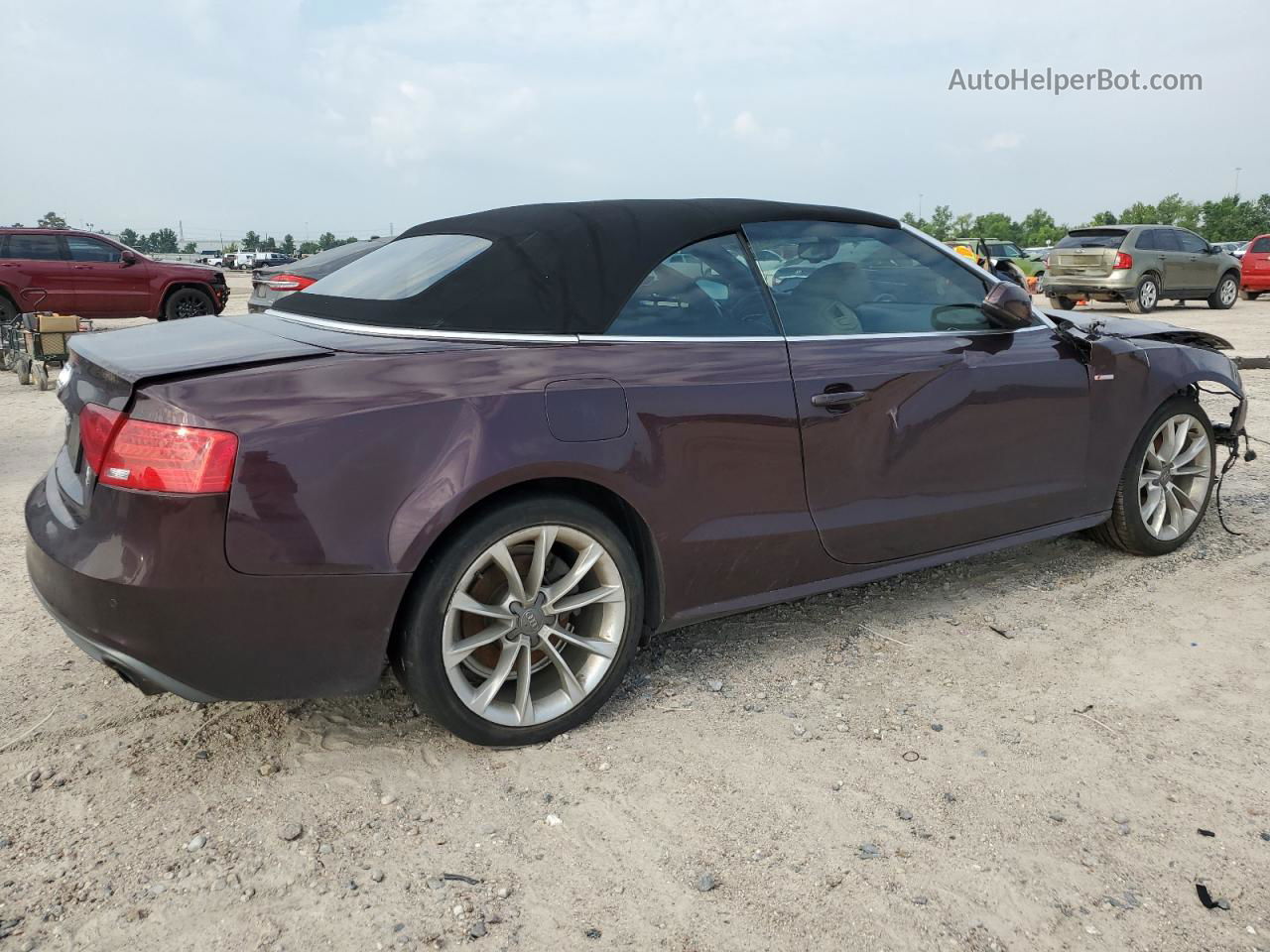 2014 Audi A5 Prestige Burgundy vin: WAUWFAFH2EN000682