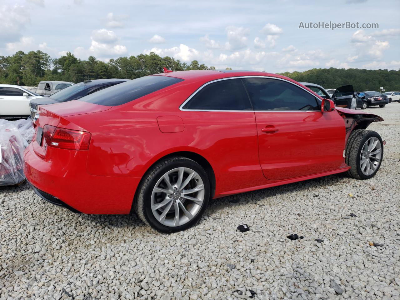 2014 Audi A5 Prestige Красный vin: WAUWFAFR0EA000812